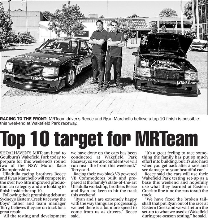 Top 10 target for MRTeam