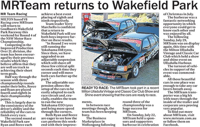 MRTeam returns to Wakefield Park