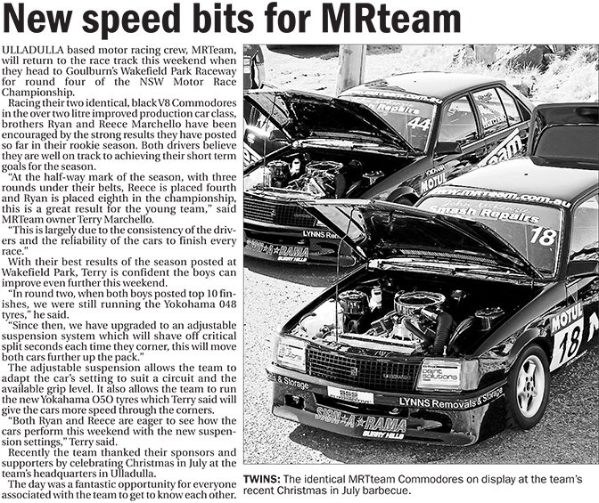 New speed bits for MRteam