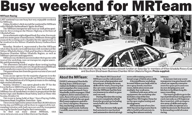 Busy weekend for MRTeam