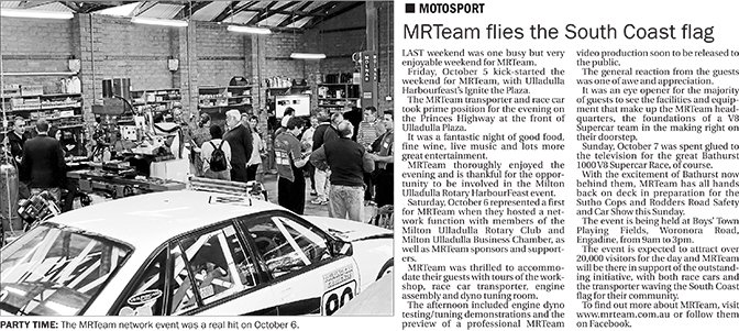 MRTeam flies the South Coast flag
