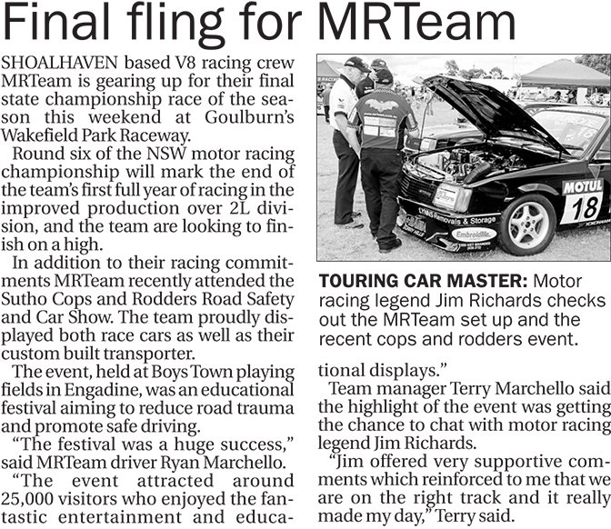 Final fling for MRTeam