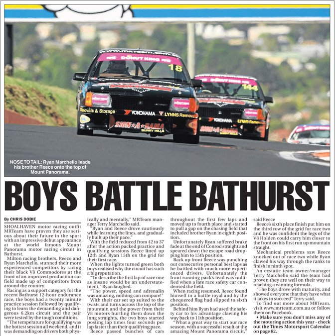 BOYS BATTLE BATHURST