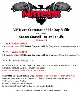 MRTeam Corporate Ride Day Raffle